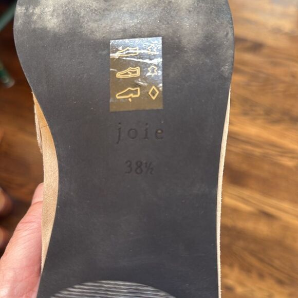 Joie Loafers Suede Snakeskin Shoes 38 1/2 - Picture 10 of 11